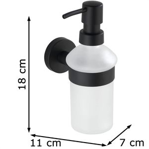 Produktbild für Seifenspender Wenko Bosio Black Matt, 24235100