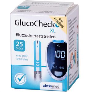 Produktbild für Blutzuckerteststreifen Aktivmed GlucoCheck XL