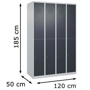 Produktbild für Spind CP-Möbel Classic PLUS, anthrazit