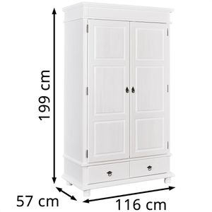 Produktbild für Kleiderschrank Inter-Link Danz, weiß