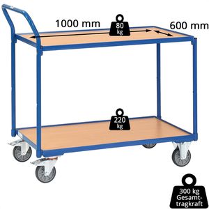 Produktbild für Tischwagen Fetra 2742, aus Metall &amp; Holz