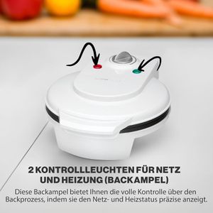 Produktbild für Waffeleisen Clatronic WA3491 Waffelautomat, 1200 W