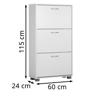 Produktbild für Schuhschrank CASARIA 107164, weiß