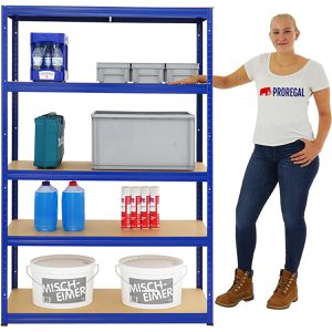 Produktbild für Schwerlastregal PROREGAL Big Elephant S, 5 Holzböden