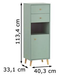 Produktbild für Badschrank Schildmeyer Bjarne 153174, mit 4 Füßen, pistazie