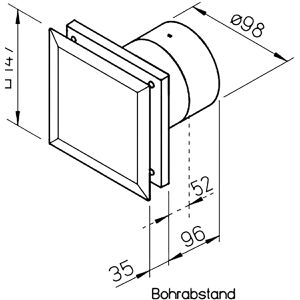 Produktbild für Badlüfter Helios-Ventilatoren MiniVent M1/100 06171, Ø 100 mm