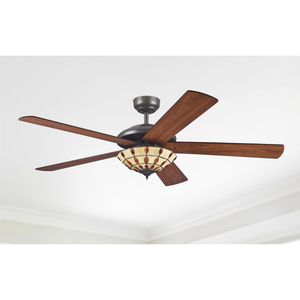Produktbild für Deckenventilator Westinghouse Comet Tiffany, 72485, Ø 132cm