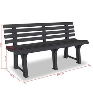 Produktbild für Gartenbank vidaXL 43585, 2-Sitzer