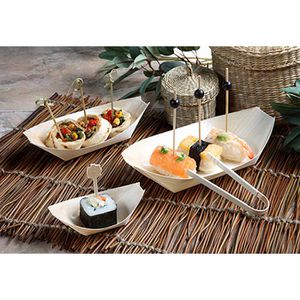 Produktbild für Fingerfoodschalen Papstar 84414 pure, Kiefernholz