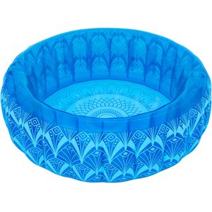 Produktbild für Aufstellpool Bestway 54479 Family Pool Bohème blau, rund