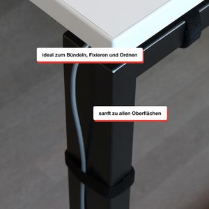 Produktbild für Klettband Label-the-cable Pro Roll Strap, schwarz