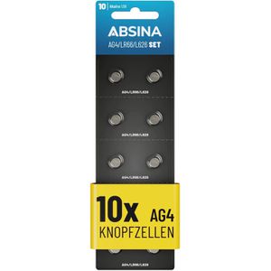 Knopfzelle Absina LR66 / LR626 / AG4