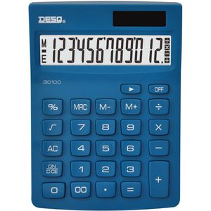 Taschenrechner DESQ New Generation Compact 3010006, dunkelblau