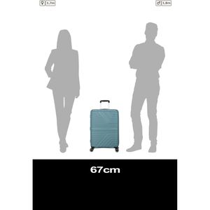 Produktbild für Koffer AmericanTourister Flytwist Spinner exp. blau