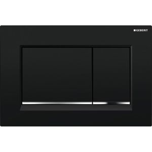 Betätigungsplatte Geberit Sigma30, schwarz / chrom