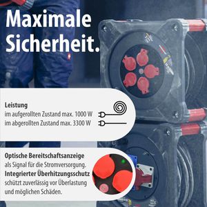 Produktbild für Kabeltrommel Brennenstuhl Professional KA5110, für außen IP44
