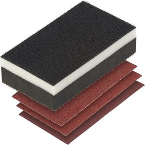 Handschleifer Wolfcraft 2892000 Set, 4-teilig