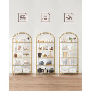 Produktbild für Bücherregal Vasagle LGT050A01, gold