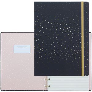 Notizbuch Filofax Confetti Charcoal, 115117, Karton Hardcover