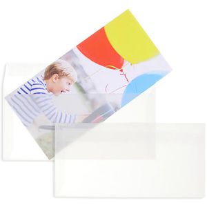 Produktbild für Briefumschläge Blanke weiß/transparent, DIN lang