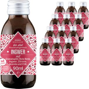Produktbild für Vitamin-Shot Organic-Human Ingwer, mit Vitamin C, BIO