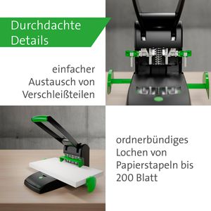 Produktbild für Locher Novus B 2200, re+new, schwarz