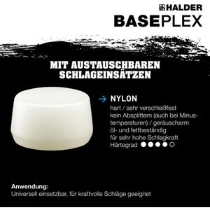 Produktbild für Schonhammer HALDER BASEPLEX, 3968.040, Kopf-Ø 40mm