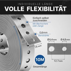 Produktbild für Lochband Garsiduro MLB-GALV-19mm