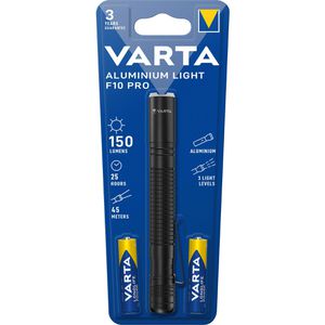 Produktbild für Taschenlampe Varta Aluminium F10 Pro LED, Batterie