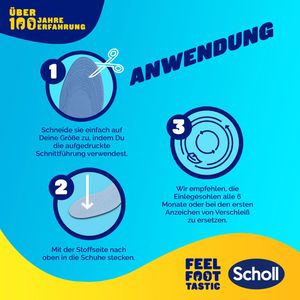Produktbild für Einlegesohlen Scholl stoßdämpfend
