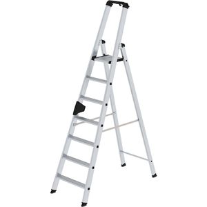Stehleiter MUNK 40107, nivello-Leiterfüße, mit Plattform