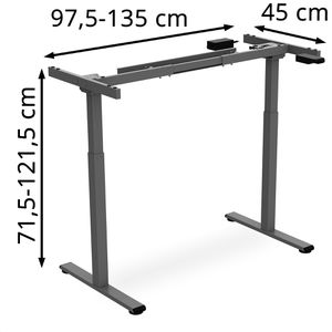 Produktbild für Schreibtischgestell Digitus DA-90432, silber