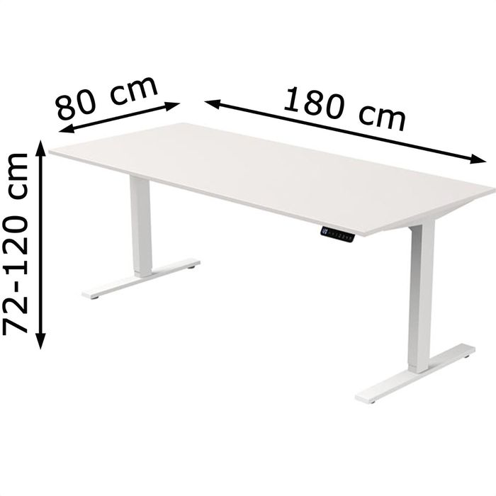 Kerkmann Schreibtisch Move 3, 3810, Weiß, Elektrisch Höhenverstellbar ...