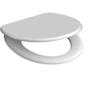 Produktbild für WC-Sitz Schütte White 82100, oval, aus Duroplast