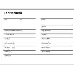 Produktbild für Fahrtenbuch Böttcher-AG A6 quer