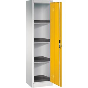 Umweltschrank CP-Möbel 8901-316, lichtgrau / gelb