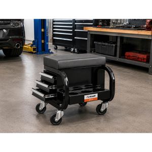 Produktbild für Werkstatthocker Unicraft MH-S 3, mit Schubfächern