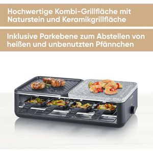 Produktbild für Raclette-Grill Severin Black Line Lite RG 2366, für 8 Personen
