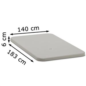 Produktbild für Großbehälter-Deckel CEMO 1174, aus GFK