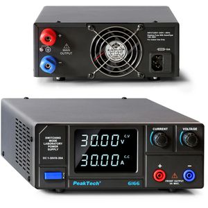 Produktbild für Labornetzteil PeakTech P 6166, mit LED-Anzeige