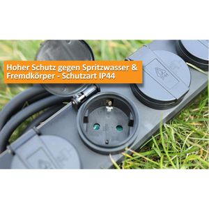Produktbild für Steckdosenleiste ChiliTec 24004, mit 5m Kabel