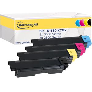 Toner Böttcher-AG für Kyocera TK-580 KCMY Multipack