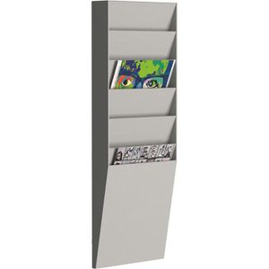 Produktbild für Prospekthalter Paperflow A4V1X6.02, grau