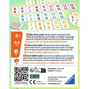 Produktbild für Kartenspiel Ravensburger 20947, Elfer raus! Junior