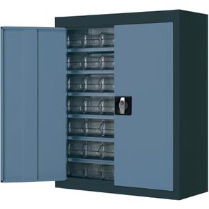 Magazinschrank Mauser MKST4/08AG, anthrazit / blau