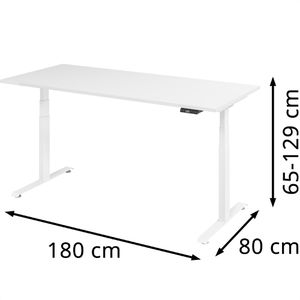 Produktbild für Schreibtisch Böttcher-AG Base Lite, weiß / weiß
