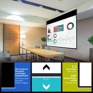 Produktbild für Beamer-Leinwand ESMART Economy EXR Rollo