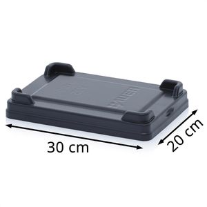 Produktbild für Eurobox-Deckel AUER A 32, schwarz