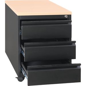 Produktbild für Rollcontainer G-Office MPG/3, Metall, schwarz
