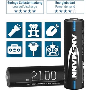 Produktbild für Akku Ansmann 1,2 V, 2100 mAh
